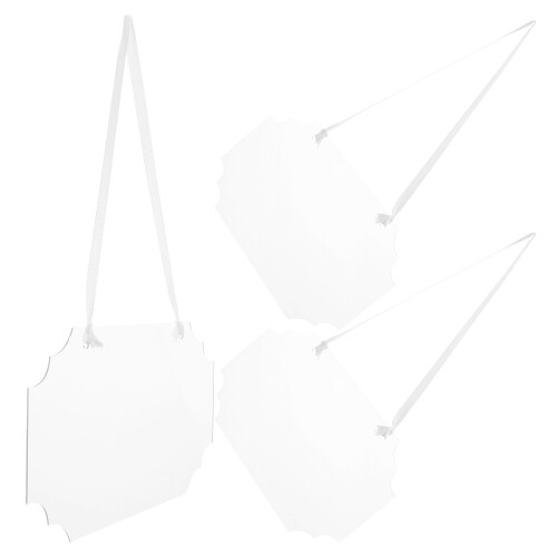 6Pcs Clear Acrylic Hanging Boards for DIY Message Tags and Planning 1