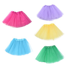 10Pièces Tutu Tulle Coloré Fluffy Pour Déguisement