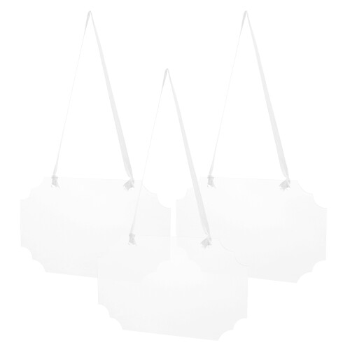 6Pcs Clear Acrylic Hanging Boards for DIY Message Tags and Planning 2