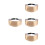 4Pièces Bandeaux Satin Beige Ajustables Pour Costume Soirée Et 6