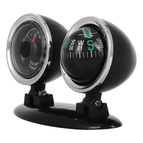 2Pièces Directionnelle Noire 2-En-1 ABS Auto Bateau 1