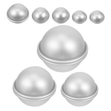 32Pièces Ensemble Moules Métal Argentés Pour Boules Savon Et Bain DIY