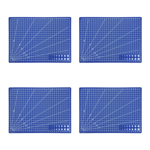 4Pièces Tapis Découpe Double Face Avec Grille Précise Pour DIY Couture 2