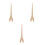 3Pièces Bâtons Jonglage Bois Beige Facile Débutants 5