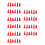 60Pièces Scelleurs Plastiques Rouges Embouts Universels Caulking 6
