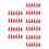 60Pièces Scelleurs Plastiques Rouges Embouts Universels Caulking 9