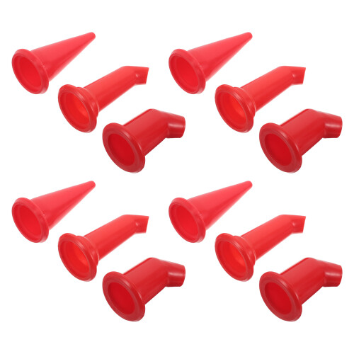60Pièces Scelleurs Plastiques Rouges Embouts Universels Caulking 2