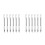 12Pièces Contour Sourcils Noir Anti-Bavure Multiusage 8