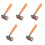5Pièces Rouleaux Brayer Artisanat Bois Caoutchouc 5