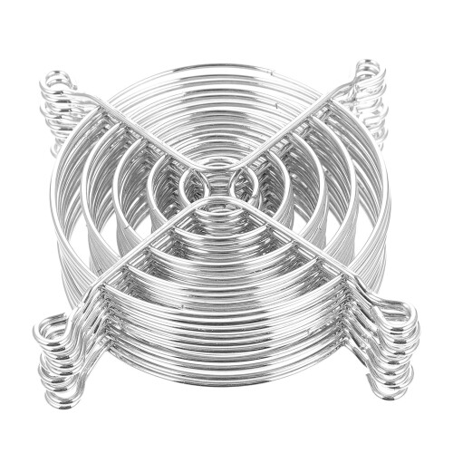 20Pièces Grilles Protectrices Métal Argent Pour Ventilateurs Pièce