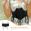 3Pièces Ceinture Corset Noir Large Élastique Vintage Style Renaissance 11
