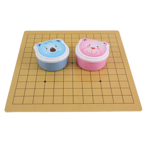 3Pièces Ensemble Go Enfant Double Plateau Cartoon Multi Couleurs