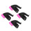 4Ensembles Freins Roulettes Caoutchouc Noir Absorption Choc 7