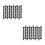 20Pcs Black Hdpe Bin Hinge Pins for Trash Can Lid Replacement 8