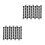 20Pcs Black Hdpe Bin Hinge Pins for Trash Can Lid Replacement 6