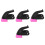 4Ensembles Freins Roulettes Caoutchouc Noir Absorption Choc 8