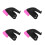 4Ensembles Freins Roulettes Caoutchouc Noir Absorption Choc 6
