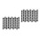 20Pcs Black Hdpe Bin Hinge Pins for Trash Can Lid Replacement 10
