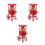 3Sets Mini Popcornmachine Voor Carnavals Thema En Feest Decoratie 5