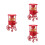 3Sets Mini Popcornmachine Voor Carnavals Thema En Feest Decoratie 6