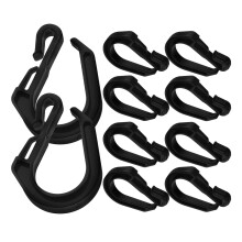 50Pièces Crochets ABS Noir - Accroche- S Durable Pour Siège
