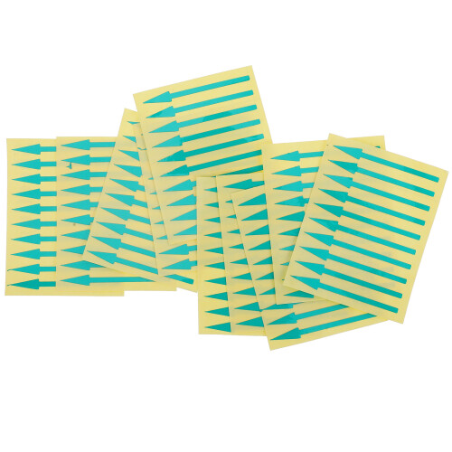 500Pièces Stickers Adhésifs Flèches Vertes Pour Panneaux D’instruments 1