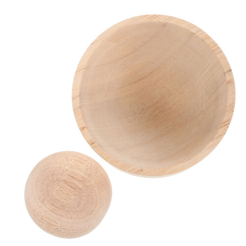 5Pcs Wooden Dumpling Maker Tool Beige - Manual Dough Press for Kitchen