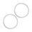 10Pièces Anneaux Argent Aluminium Pour -Bébé Écharpe - 6