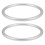 10Pièces Anneaux Argent Aluminium Pour -Bébé Écharpe - 3