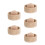 5Pcs Wooden Dumpling Maker Tool Beige - Manual Dough Press for Kitchen 9