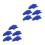 10Pcs Blue Aquarium Air Diffuser Stones Ceramic Fish Tank Bubble Stone 7