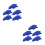 10Pcs Blue Aquarium Air Diffuser Stones Ceramic Fish Tank Bubble Stone 4