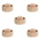 5Pcs Wooden Dumpling Maker Tool Beige - Manual Dough Press for Kitchen 5