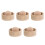 5Pcs Wooden Dumpling Maker Tool Beige - Manual Dough Press for Kitchen 8
