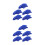 10Pcs Blue Aquarium Air Diffuser Stones Ceramic Fish Tank Bubble Stone 8