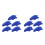 10Pcs Blue Aquarium Air Diffuser Stones Ceramic Fish Tank Bubble Stone 9