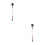 2St Premium Bamboe Make-Up Borstels Set Fijn Dense Multi 8