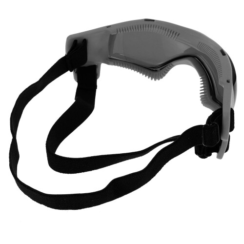 2Pcs Adjustable Black Dog Goggles with Ventilated Eye Cups for Pets 1