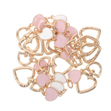 25Pcs Handbag Strap Replacement Chain Extension with Cute Heart Buckle
