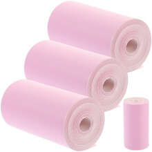 Pink Thermal Paper Rolls Multipurpose Till Paper for Supermarkets
