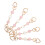 25Pcs Handbag Strap Replacement Chain Extension with Cute Heart Buckle 2