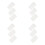 12Pcs White Planner Refill Inserts 6-Hole Undated Pages for Writing 10