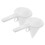 4Pcs Handheld Plastic Batter Funnel White for Cake Baking Icing Candy 1