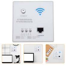 2Pcs Charging Socket Wireless Router White Wall Mount WiFi Repeater