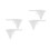 4Pcs Handheld Plastic Batter Funnel White for Cake Baking Icing Candy 8