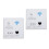 2Pcs Charging Socket Wireless Router White Wall Mount WiFi Repeater 8