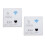 2Pcs Charging Socket Wireless Router White Wall Mount WiFi Repeater 5