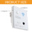 2Pcs Charging Socket Wireless Router White Wall Mount WiFi Repeater 10