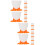 16Pcs Reusable Orange PP Egg Cups Cartoon Design for Breakfast Home 9