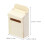 4Pièces Boîtes Aux Lettres Miniatures En Bois Beige 10